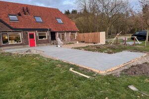 Betonvloer-tuin, verandavloer
